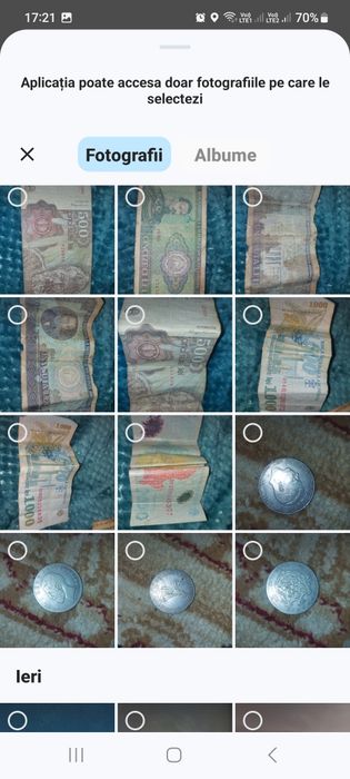 Vind diferente bancnote si monede