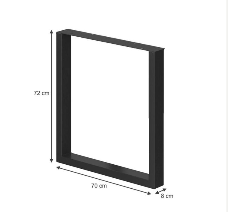Метални крака за маса (72х70х8)