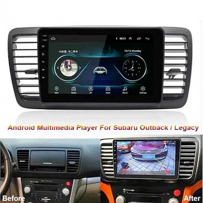 Мултимедия Android за Subaru Legacy 4, Liberty Outback 3, Навигация, Андроид радио, двоен дин, 2004 2005 2006 2007 2008 година