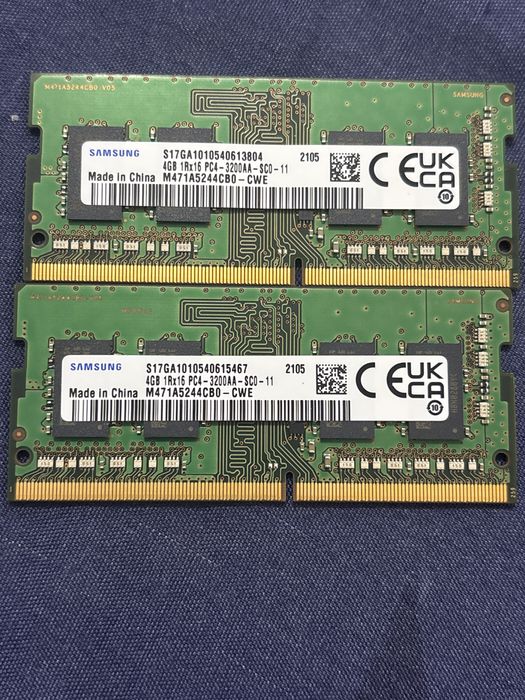 Memorie Ram laptop 2x4GB Samsung DDR4 3200 mhz