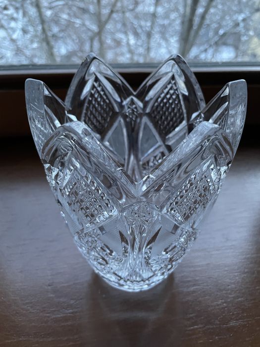 Хрустальная ваза Тюльпан