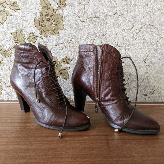 Полусапожки кожаные, 35 размер