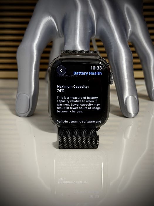 Apple watch seria 7 cellular gps stainless steel milanesse loop