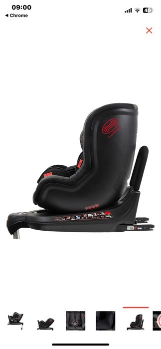 Детское автокресло Heyner MultiFix Twist 0/1 (до 18 кг) черный