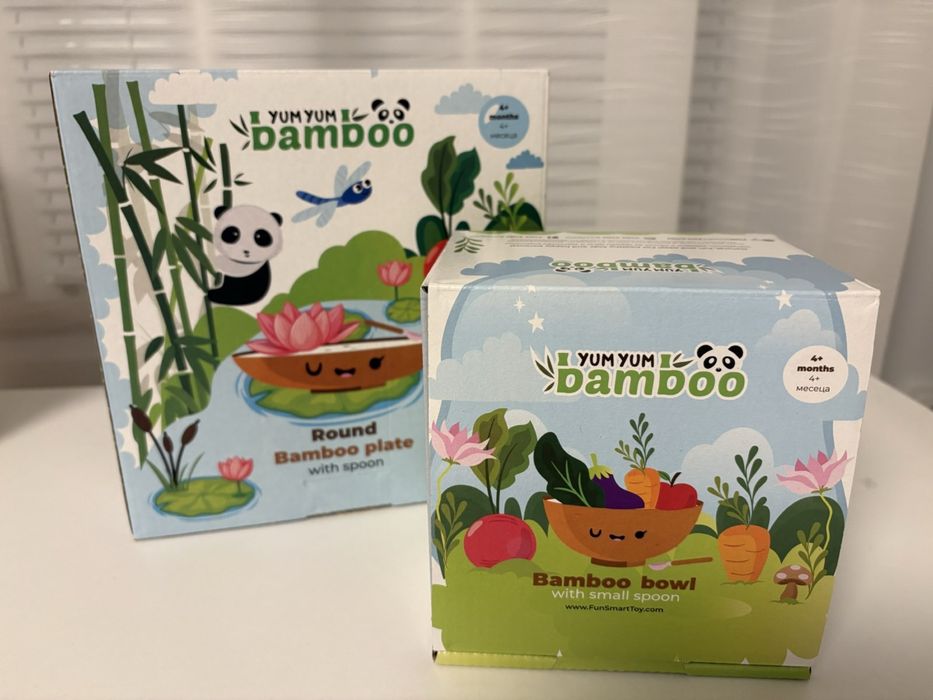 Персонализиран бамбуков комплект с името Яна