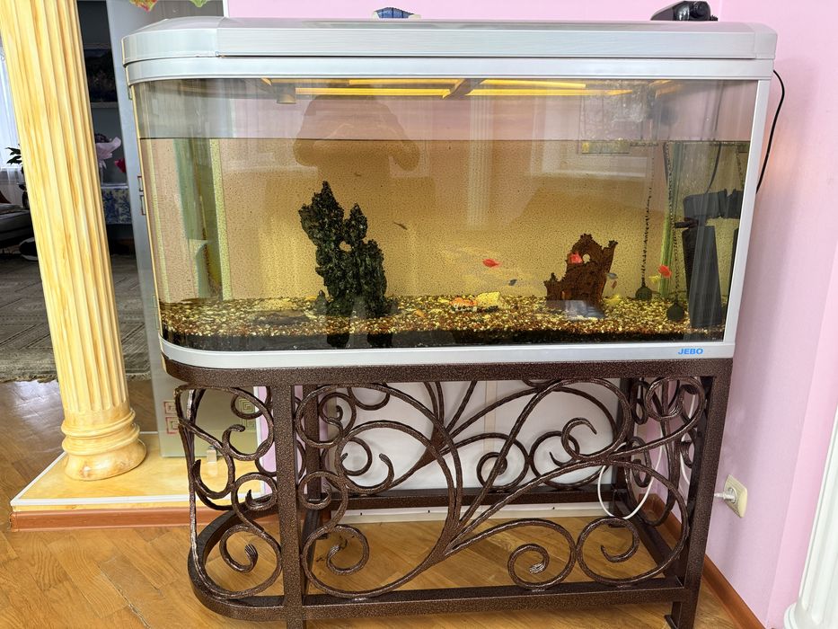 Аквариум 400 литров с рыбами