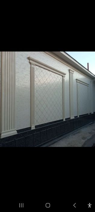 Фасад ремонт, Травертин, Дождик,Харёр, Оточенто, Гипкий камен ва бошка