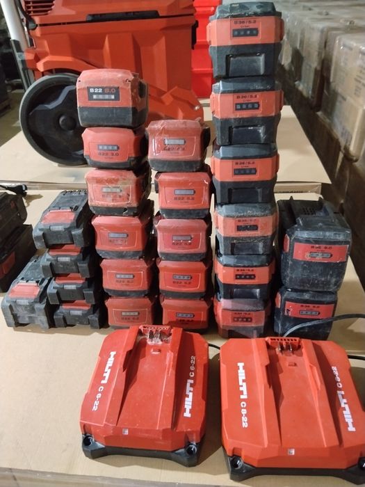 Hilti зарядни и батерии