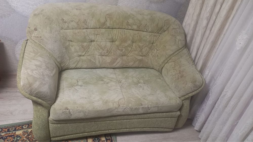 2 дивана + кресло, б/у