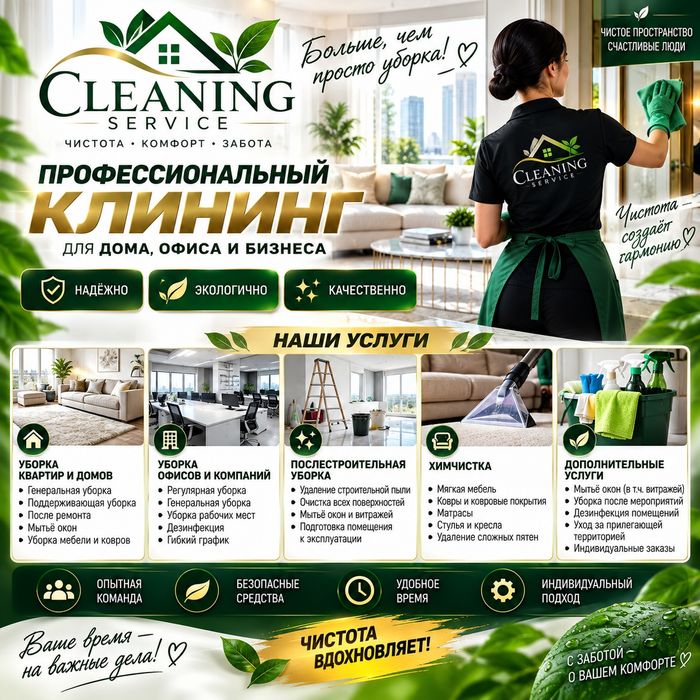 Услуги клининговые