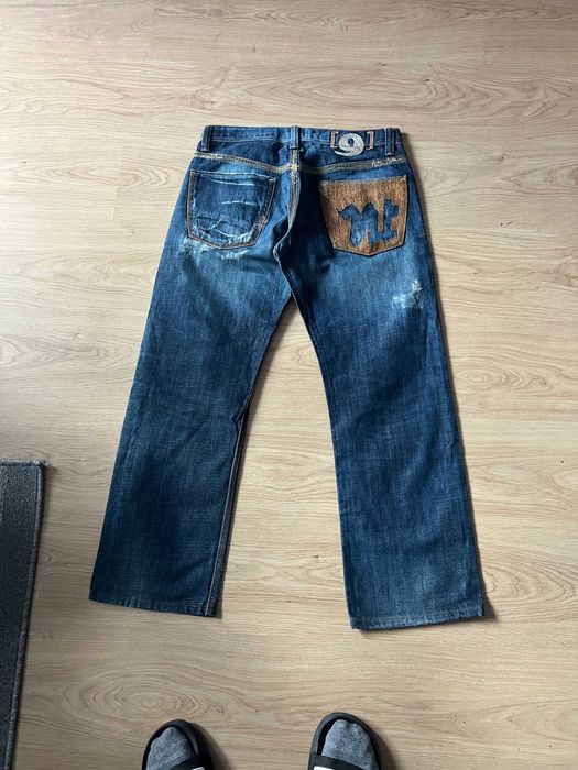 blugi stil affliction/ed hardy vintage y2k baggy