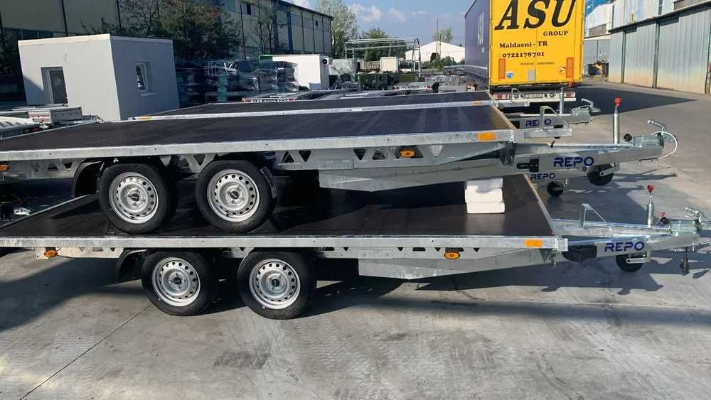 Remorca Auto 750 Kg Apicola  Atv Moto Dublu Ax 410 X 210 CM Oferta