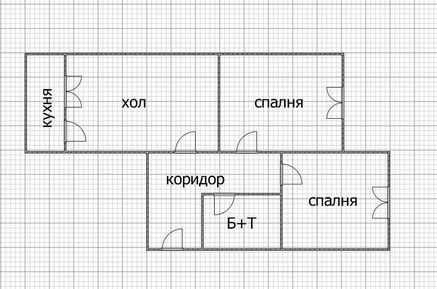 Двустаен апартамент, преустроен в ТРИСТАЕН - кв. Еверест!