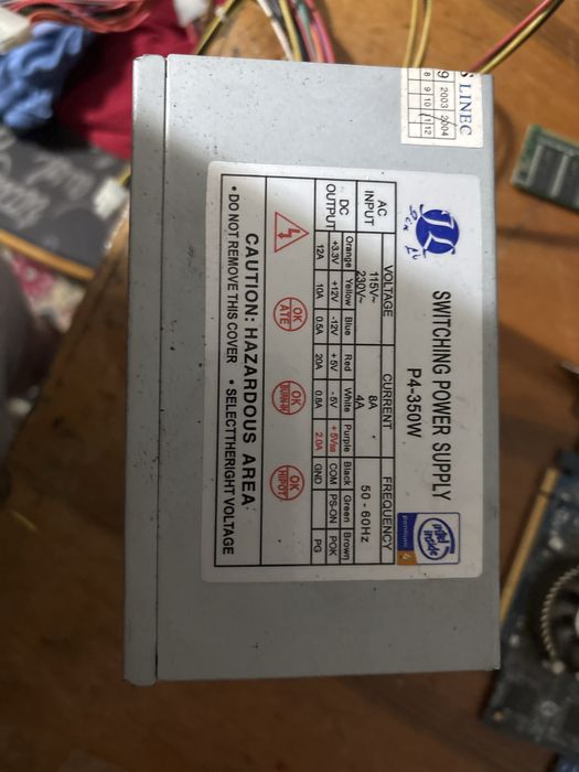 Продам старые комплектующие для пк