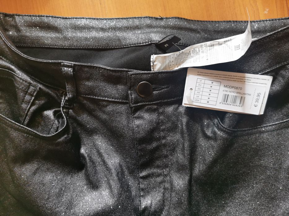Blugi skinny Calzedonia cu sclipici noi mărimea M