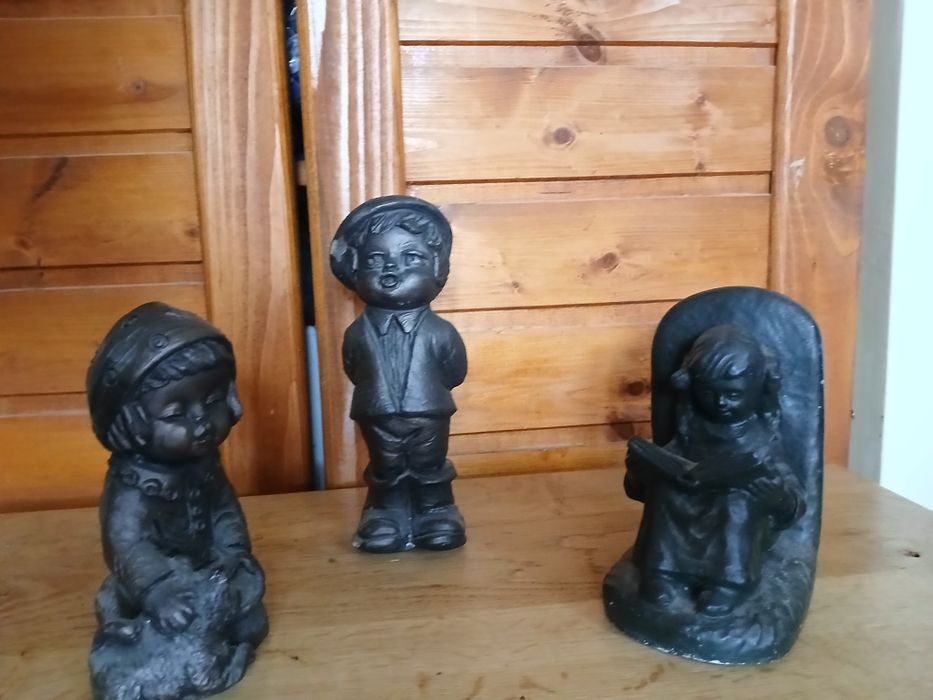 Opritori suport carti 3 buc ceramici cu finisaj bronz