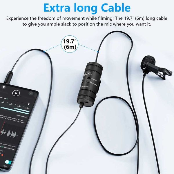 Професионални микрофони BOYA WMic5 - ултра комп. стрийм, подкаст, live