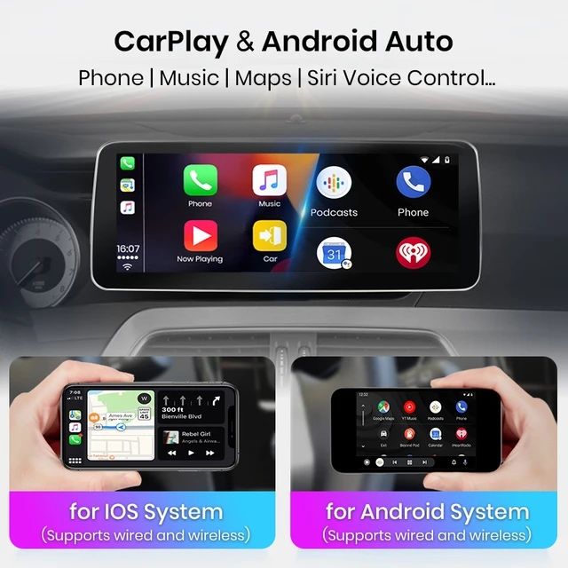 Navigatie Android  Mercedes C-Class W204  , Carplay Wireless