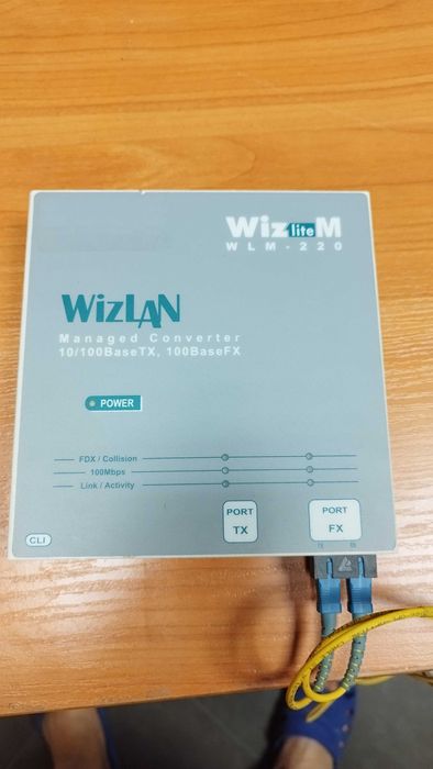 Wizlan - WLM-220 преобразувател на оптичен сигнал - влакна - конвертор