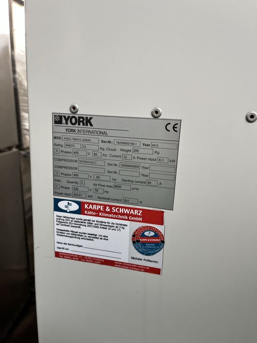 Chiller industrial york