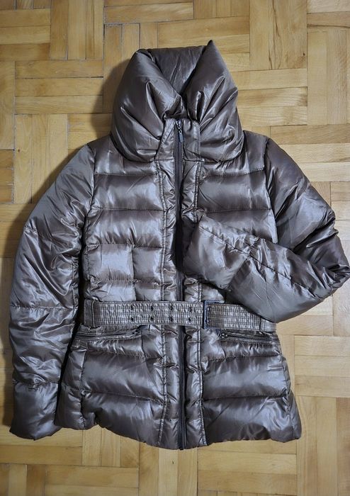 Geacă Premium Zara, Puf și pene naturale, Călduroasă - S