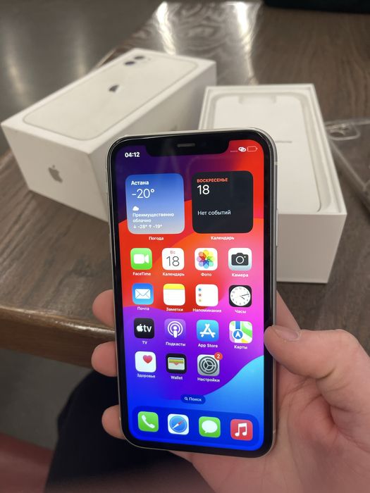 Айфон 11 128гб 100% белый