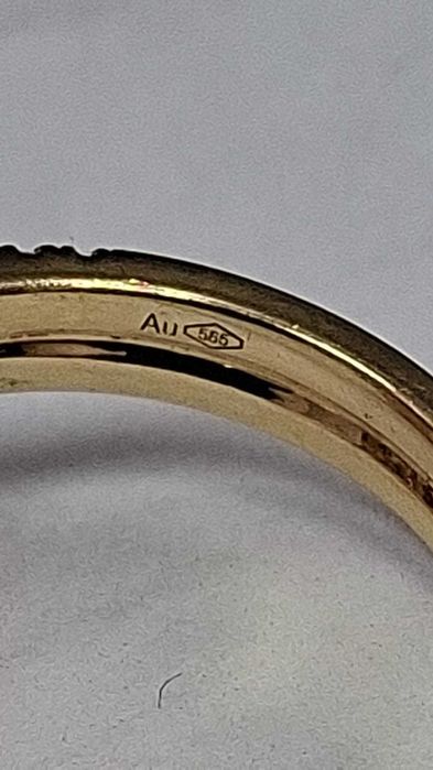 Кольцо желтое золото