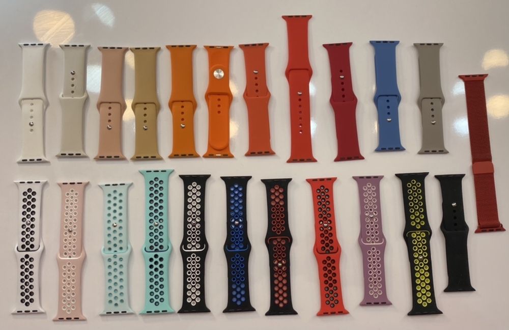 Bratari Silicon pt apple iwatch toate modelel 4/5/6 38-40 mm 42-44 mm