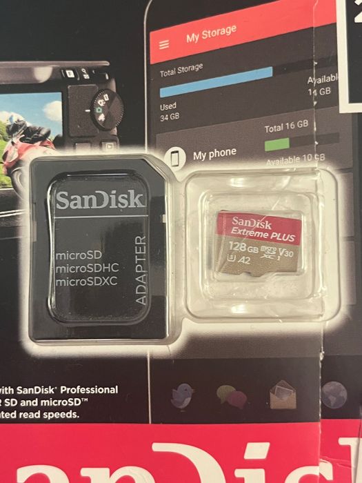 Карта с памет San disk 128Gb