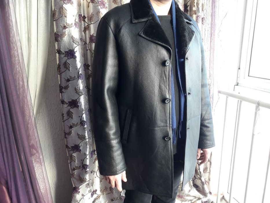 Дублёнка мужская бу размер 52-54