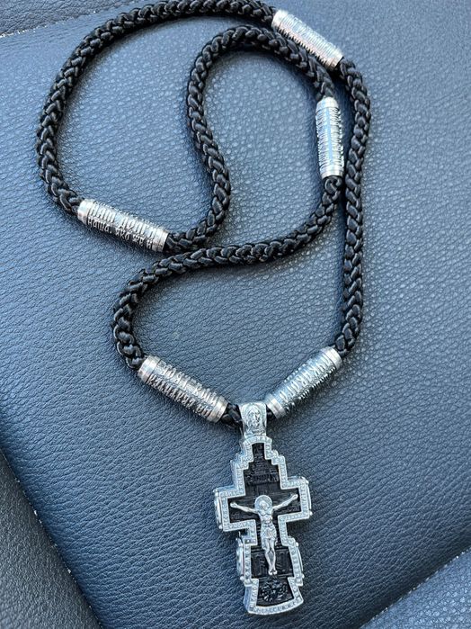 Сребърен кръст ръчна изработка