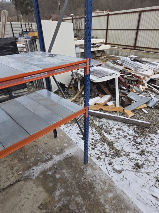 rafturi metalice,raft , rafturi depozitare,cu polite zincate,7 buc