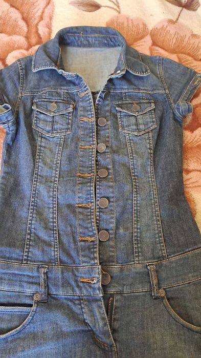 Дънков сукман с копчета