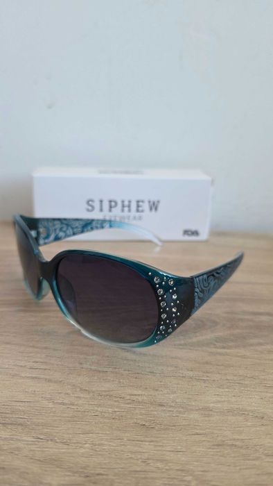 Ochelari de soare Siphew polarizați UV400 oversized damă Nou cu etichetă