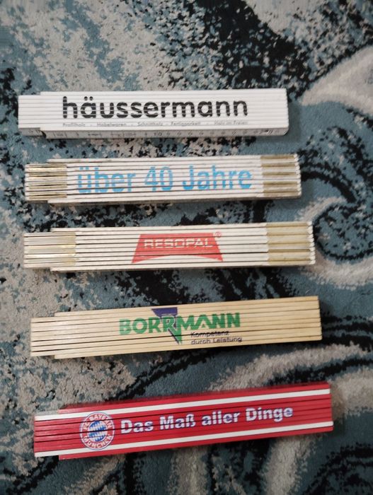 Metre pliabile din lemn de 2 m, promoționale ,cu logo de firmă .