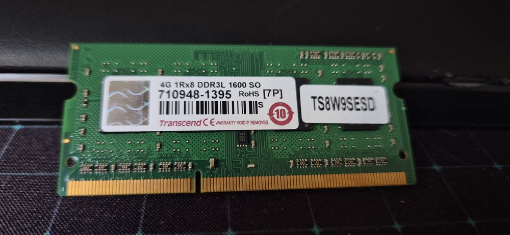 2x 4gb DDR3 1600mhz (8gb total)
