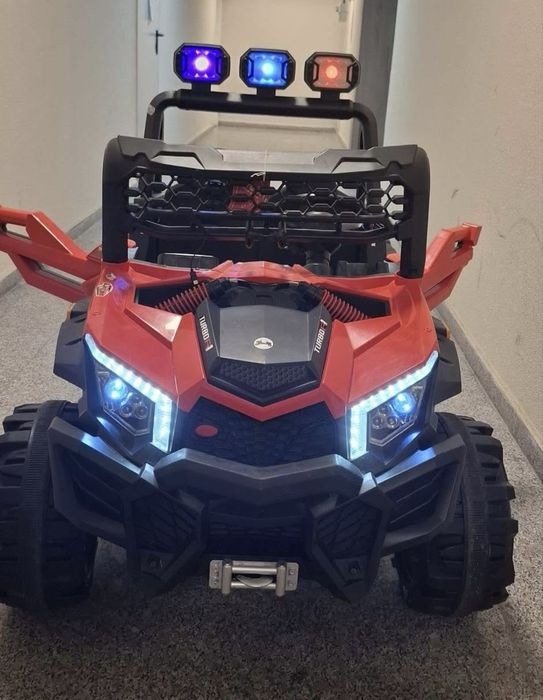 Masinuta Electrica Off-Road UTV pentru Copii 12V 7Ah, 4x4 Rosu