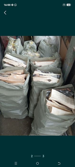 Продам дрова березы в мешках