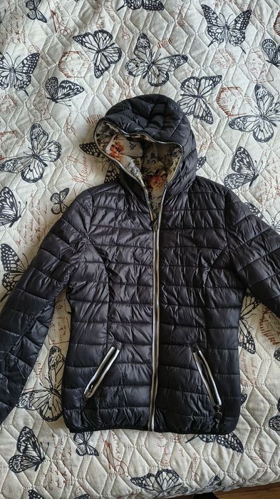 Тънко шушлеково яке с две лица