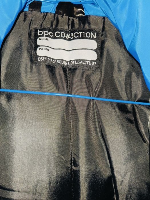 Geacă băieți ski albastru/negru/camuflaj