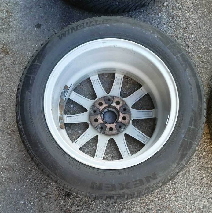 4 бр. джанти 16", 5x112 66 mm с зимни гуми 205/60/16