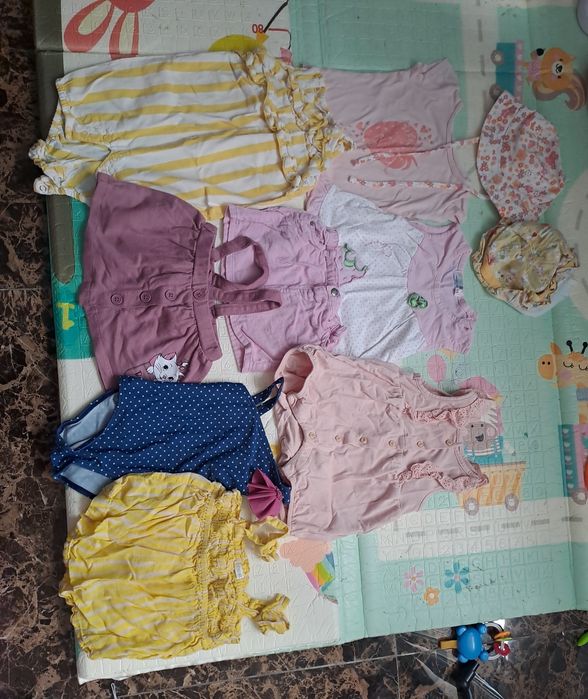 3 loturi hăinuțe bebe 3-6 luni de vara