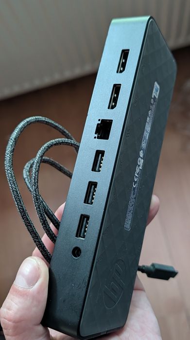 HP USB-C/A Universal Dock G2 – Stație de Andocare Premium – Monitoare 4K și Rețea