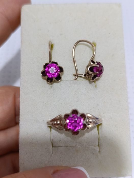 Советский набор, серебро 875 пробы