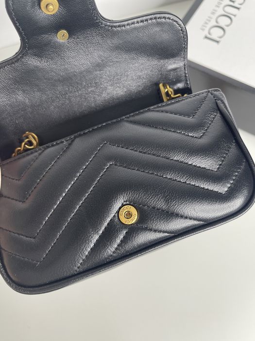 Geanta 6ucci - Nano Micro neagra Piele Naturala