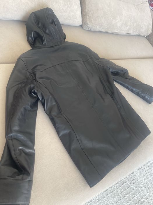 Кожаная мужская дублёнка