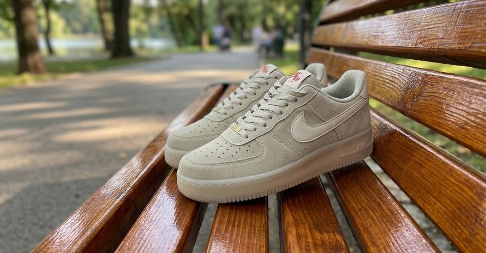 Adidasi Nike Air Force 1 Bej - Model Premium