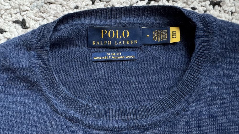 Нов мъжки вълнен пуловер Polo Ralph Lauren размер М