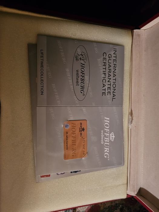 Set tacâmuri Hoffburg 48 piese, nou, complet, cu certificat internațional de garanție