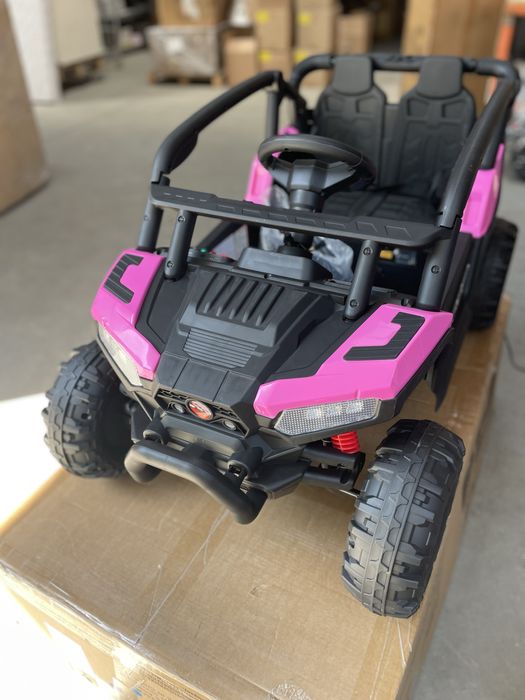 Masinuta electrica pentru copii Nichiduta Buggy Sports Pink 12V,cu telecomanda 2.4G,usi cu deschidere,2 motoare